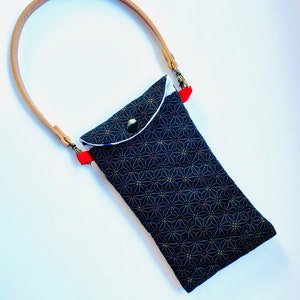 bolsa de teléfono celular, bolso de teléfono acolchado, funda de teléfono japonés, regalo para él, regalo para ella, regalo de Navidad, regalo de cumpleaños, relleno de medias