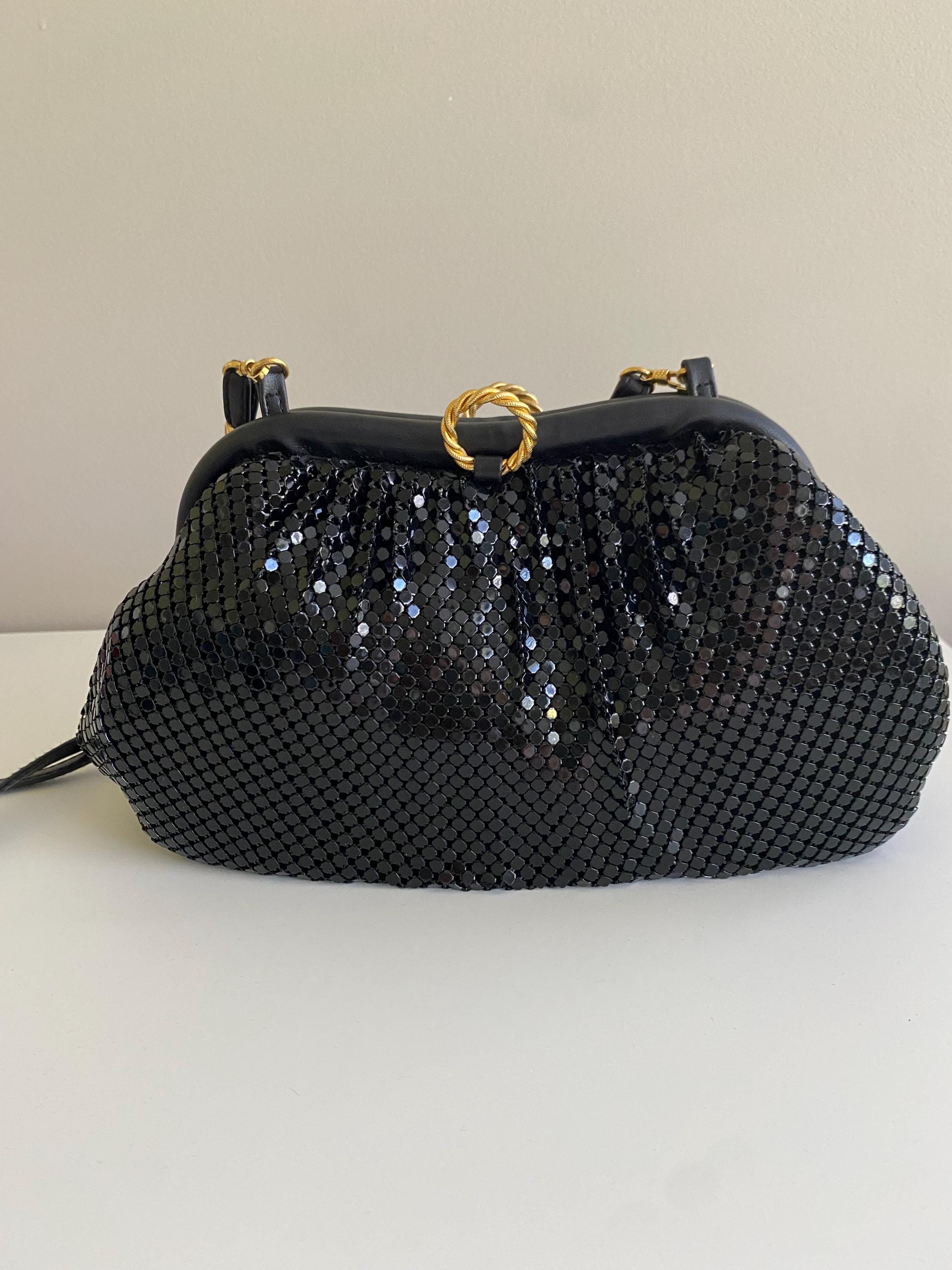 Whiting and Davis Gold Mesh Bag - Etsy