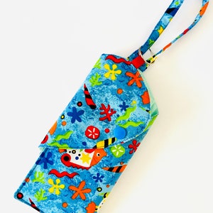Bolsa de pulso para smartphone, carteira de pulso, bolsa de pulso, bolsa de pulso para iPhone, presente unissex, casa para peixes ou pássaros, feito sob encomenda