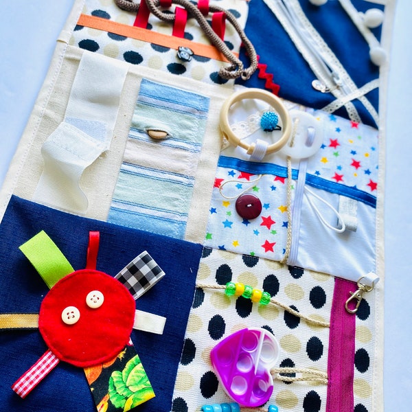 Fidget quilt, Dementia Alzheimer's Fidget Blanket, sensory book, Dementia gift, Nursing Home gift, Dementia activity quilt, Alzheimers gift