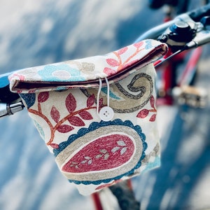 Borsa impermeabile per manubrio della bicicletta, borsa imbottita pesante per manubrio, borsa per manubrio, borsa per bici, accessori per bicicletta, regalo per ciclista