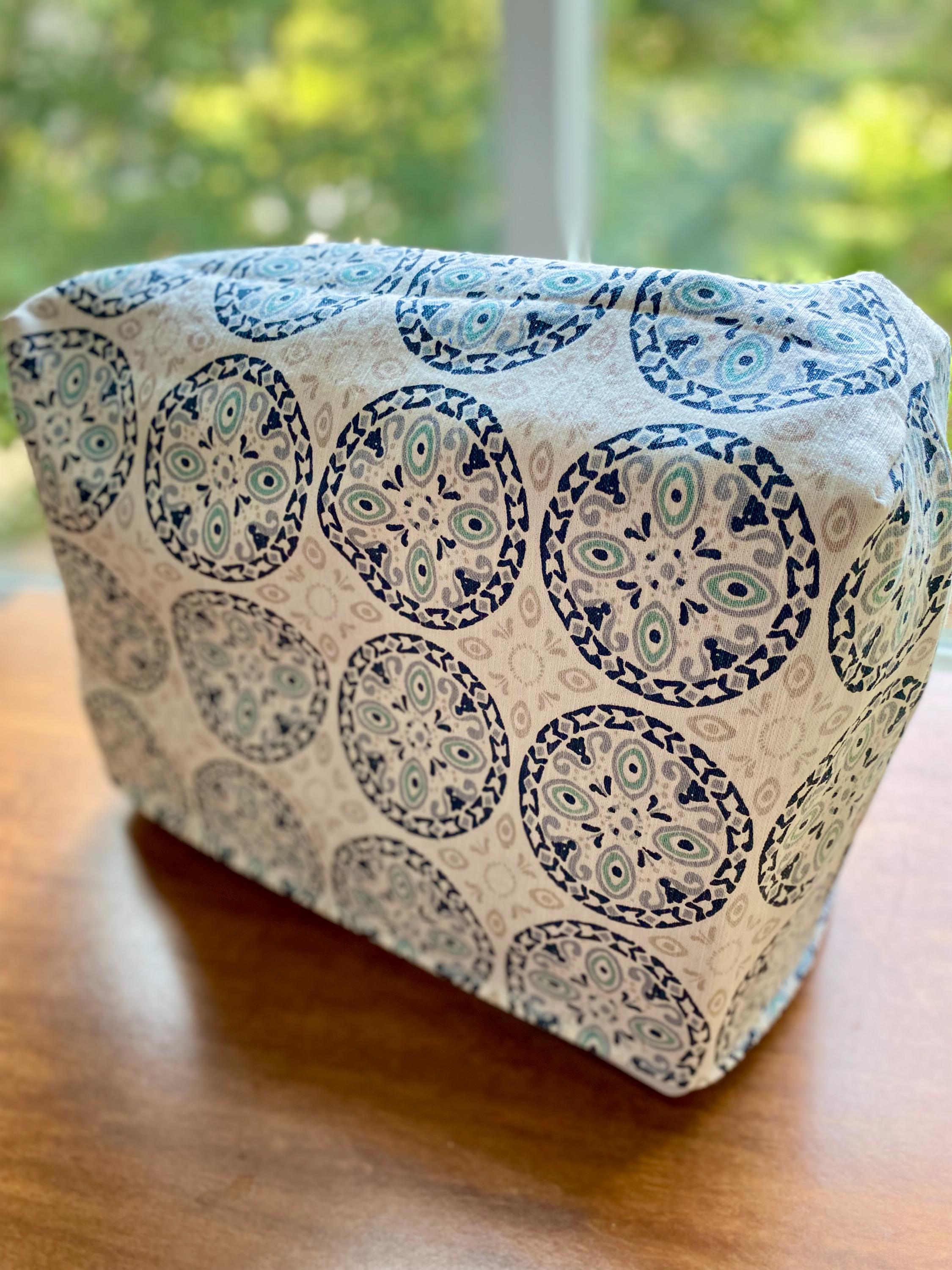 Reversible Canvas Sewing Machine Cover, Quilter Gift
