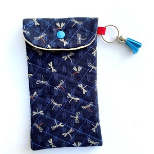 Custodia per telefono trapuntata, custodia per telefono giapponese, copertura per cellulare, regalo minimalista, regalo unisex, regalo di compleanno per lei, regalo per lui, piccolo regalo