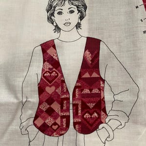 Dreamspinners Patchwork Vest Fabric Panel, Cranston VIP Print, All Sizes (One Yard)