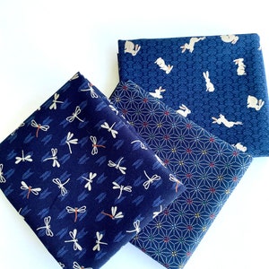 Japanese Fabric Fat Quarter Bundle: Sevenberry Cotton Quilting Fabric