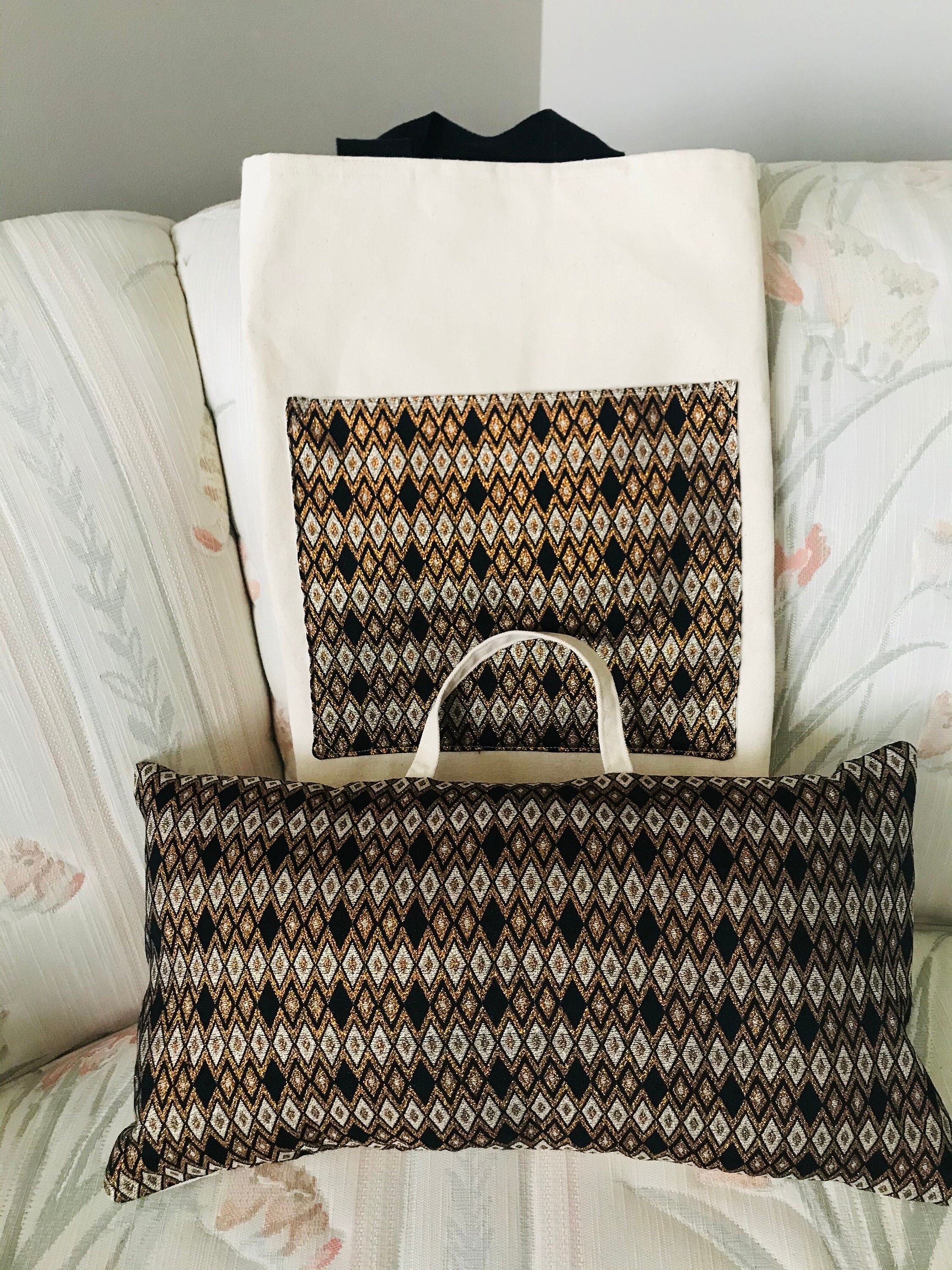 Kneeling Prayer cushion with matching bag Spirituality and Etsy