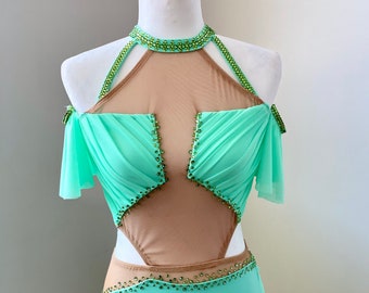 Beautiful jade green lyrical costume