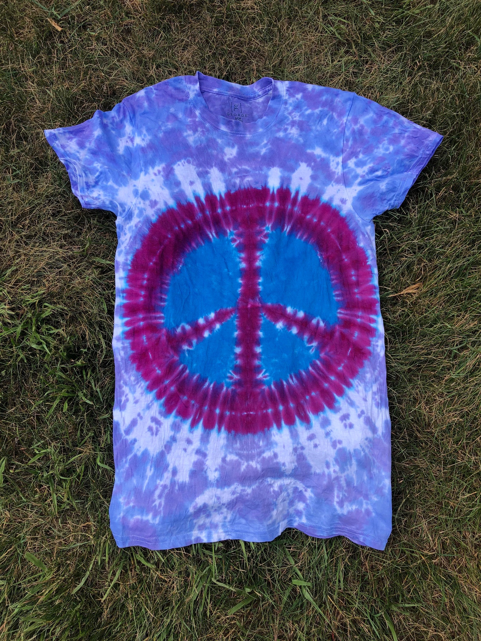 diy peace sign tie dye shirt