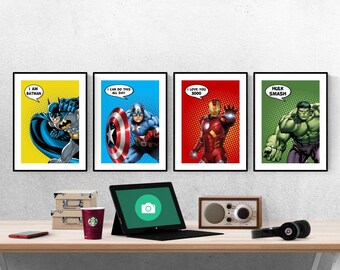 Superhero Quotes Etsy