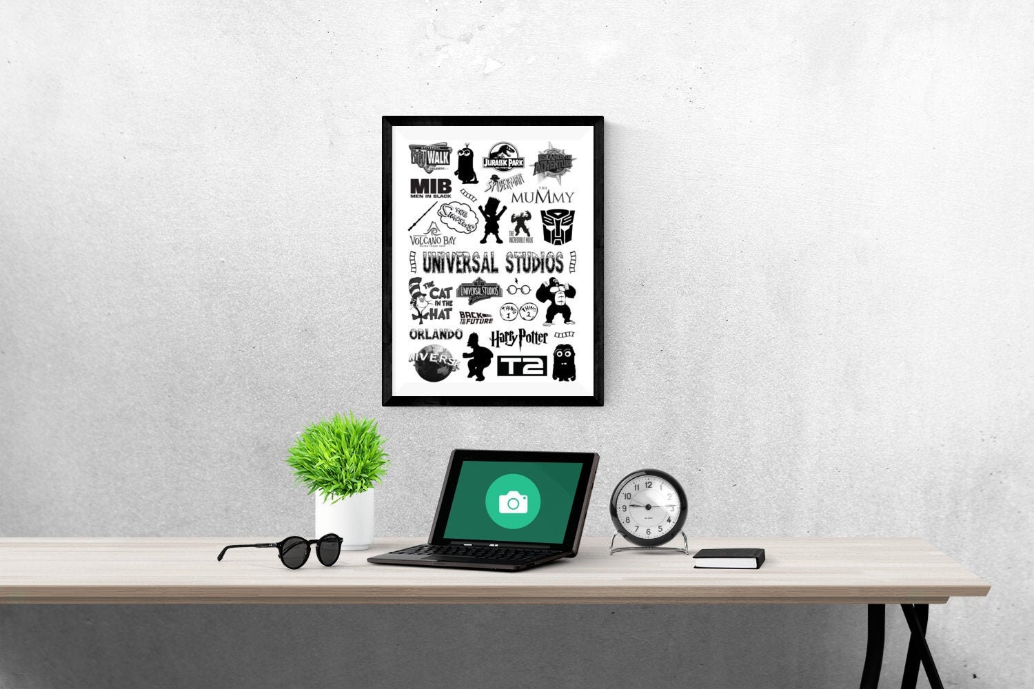 Universal Studios Collage Print Universal Wall Art Florida Etsy