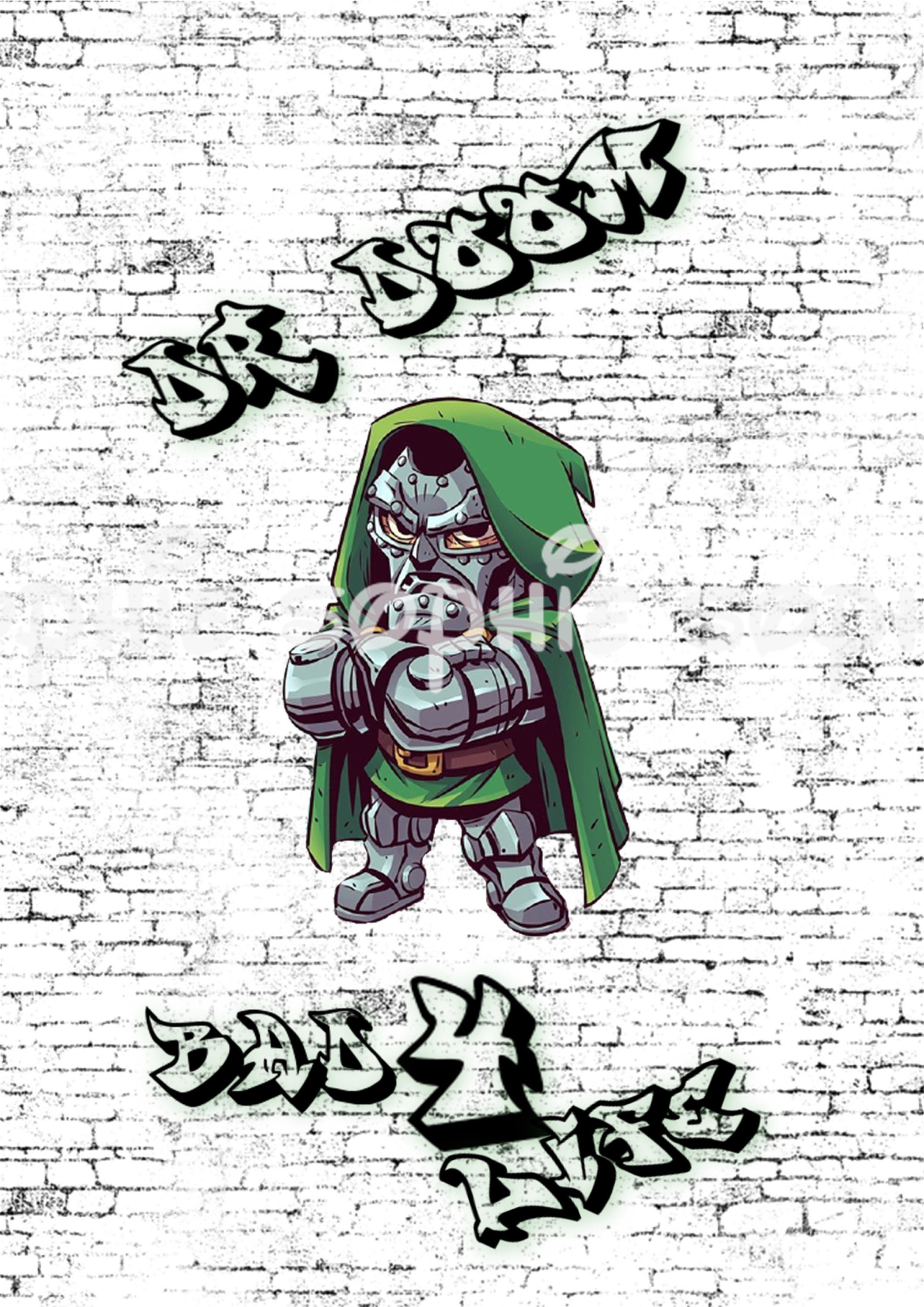 Marvel Villains Graffiti Set Of 4 Prints Marvel Wall Art Etsy