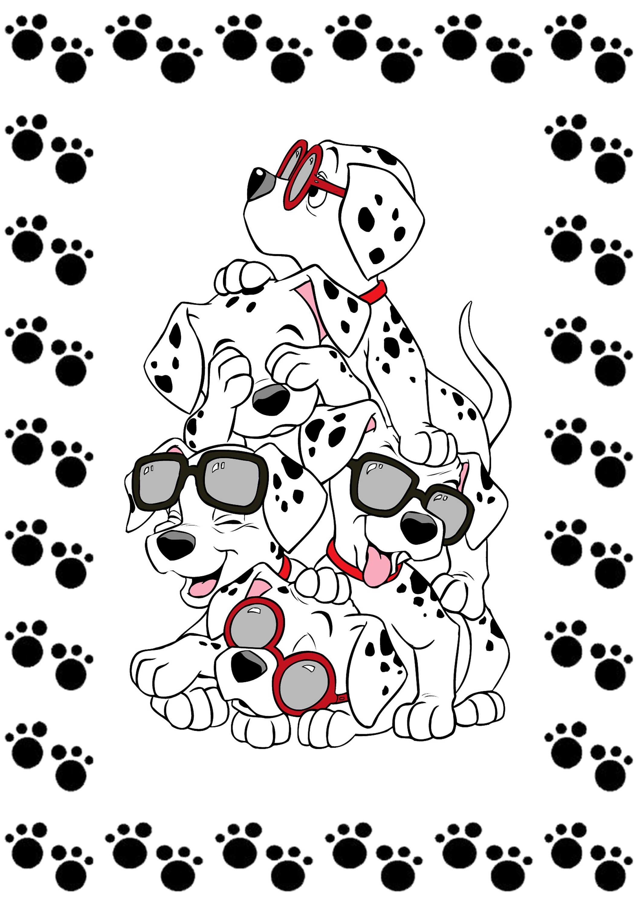 Disney 101 Dalmatians Border Nursery Set Of 3 Prints Nursery | Etsy
