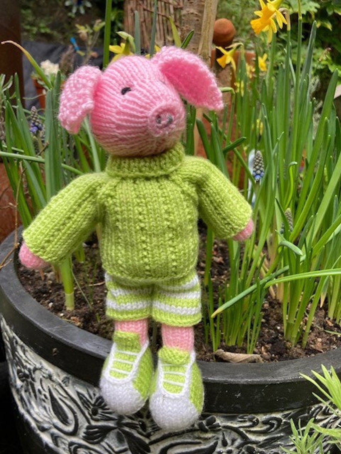 Cute knitted Pigs Cute little hand knitted Pigs in different Etsy