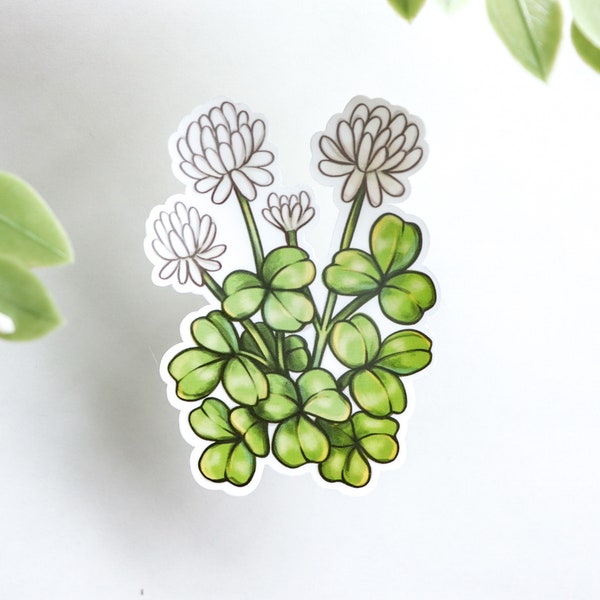 Clover Flower Sticker | Botanical Sticker | Waterproof Sticker