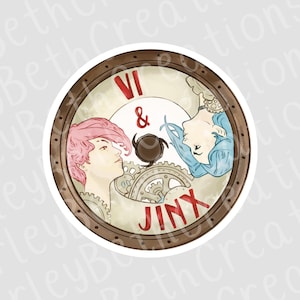 Vi and Jinx Sticker | Arcane Sticker