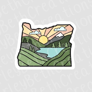 Oregon Sticker | Waterproof Sticker | State Sticker | Nature Sticker