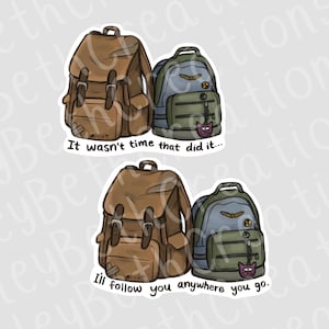 The Last of Us Sticker | Joel and Ellie backpacks | TLOU Sticker | Waterproof Sticker