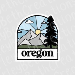 Oregon Sticker | Nature Sticker | State Sticker