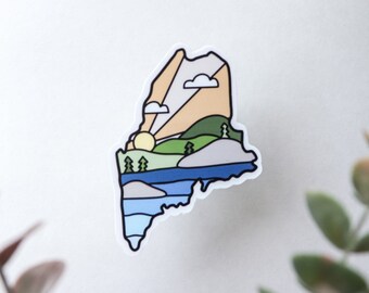 Maine Sticker | Waterproof Sticker | State Sticker