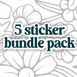 5 Sticker Bundle Pack | Waterproof Stickers | Choose any 5 stickers