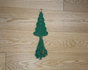 Handgemachter Makramee Weihnachtsbaum, Weihnachtsbaum, Makramee Wandbehang, Weihnachtsdekoration, Weihnachtstafeln