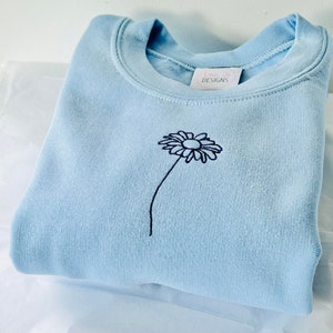 Single Daisy Jumper Embroidered Sweater