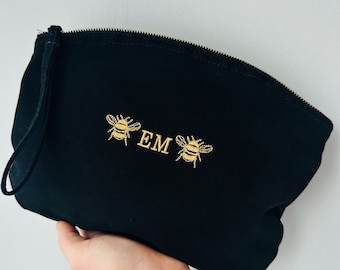 Personalised Organic Cotton Make-up Bag - Eco Friendly - Wash Bag