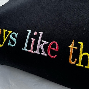 Embroidered Sweatshirt, Personalised Hoodie Text, Cosy Unisex Jumper, Custom Sweater, Embroidery, Gift Ideas image 4