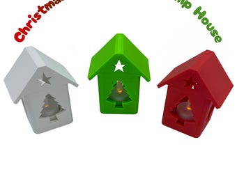 Christmas LED Tealight Lamp House