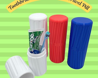 Toothbrush and Toothpaste Travel Pill