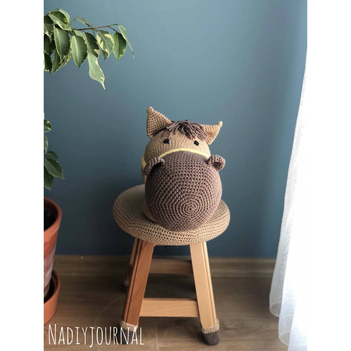 Horse Stool Crochet Pattern, in English Pdf - Etsy