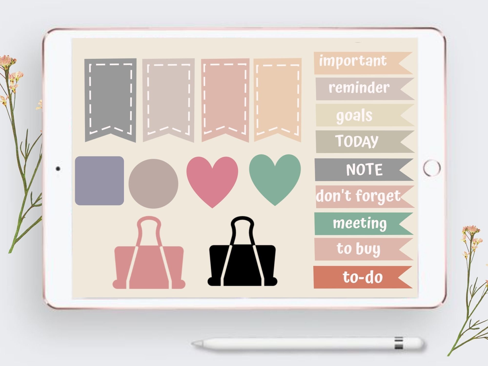 Digital Stickers Para Goodnotes Keynote Onenoteplanner Etsy Australia