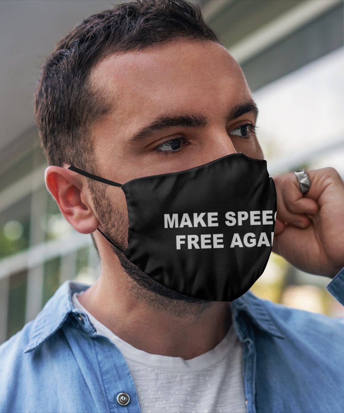 Make Speech Free Again Face Mask Free Speech Mask Freedom Mask Etsy