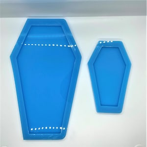 Coffin Flat Shiny Silicone Mold for Resin Crafting