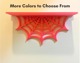 Spider Web Shelf Wall Decor