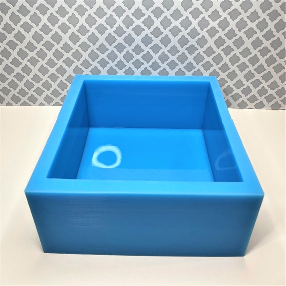 Deep Square Silicone Mold Block 8x8x4 / Deep Pour Silicone Mold / Resin  Mould / Flower Encasing Mold 