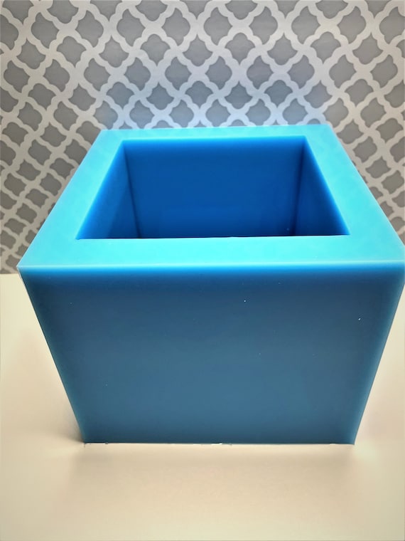 Deep Square Silicone Mold Shiny 6x6x6 / Flower Preservation Cube 