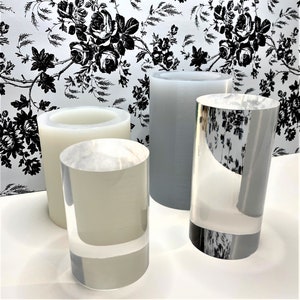 Deep Cylinder Silicone Molds / Shiny Cylinder Mold