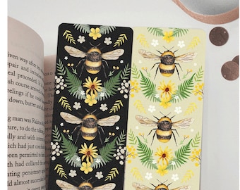 Bumblee Bee Bookmarks - Handmade Bee Bookmark - Cottagecore spring stationery - Cottagecore bookmark - Bee lover gift - Easter small gift