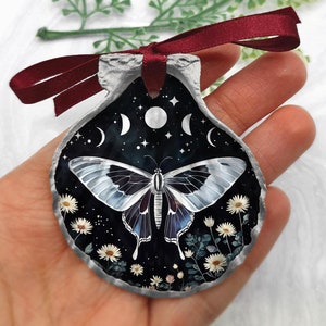 Decorazione a forma di farfalla - Ornamento celeste - Decorazione per la casa a forma di farfalla - Regalo celeste - Amante delle farfalle - Decorazione a conchiglia - Arte stregata