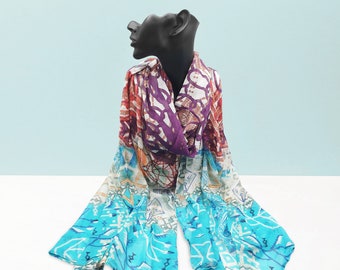 Bohemian OVERSIZED SCARF - hippie scarf - printed scarf - soft large shawl - oversized shawl - designer scarf, headscarf, mother's day gift