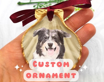 Custom Ornament - Handmade personalized Christmas ornament - Custom image decoration - Custom pet ornament - photo ornament - Christmas gift