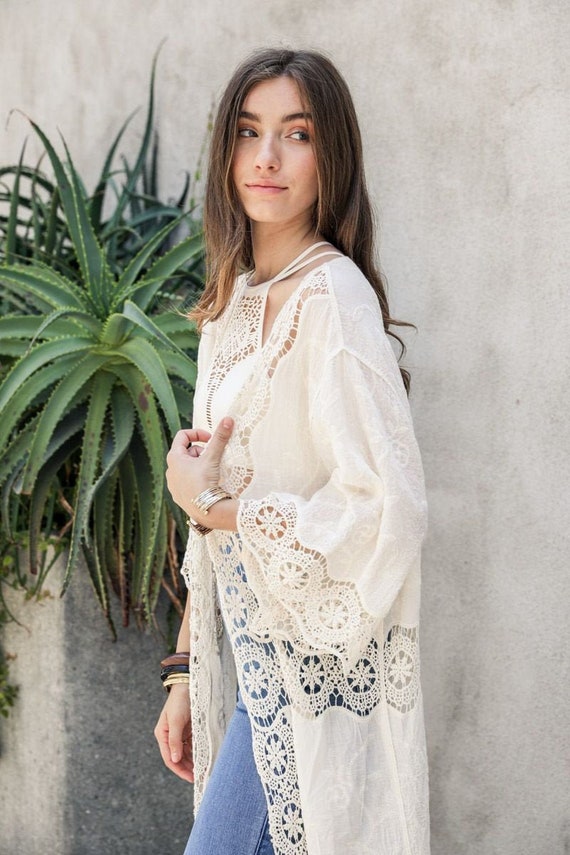 ivory lace cardigan