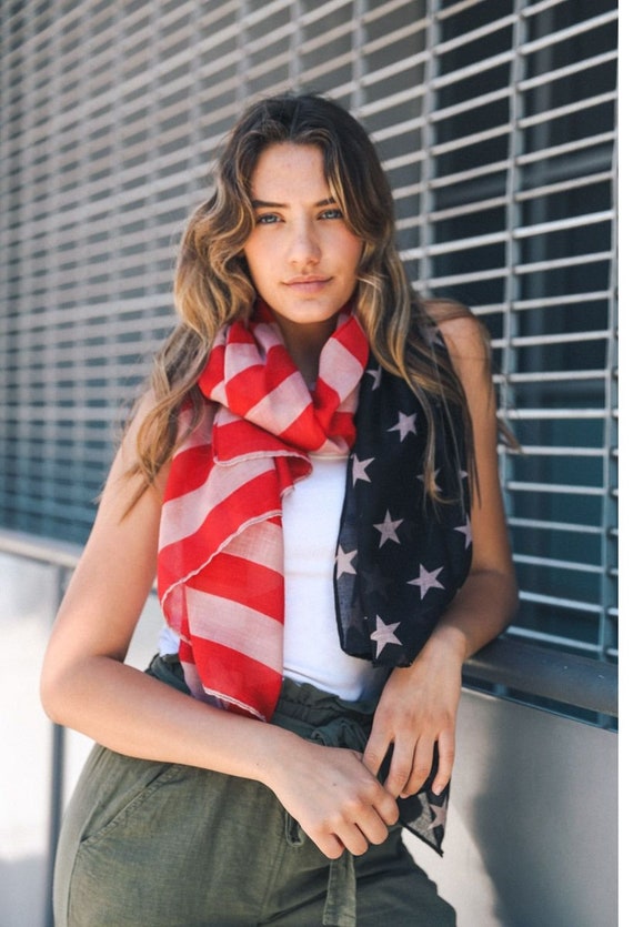 helpen Inspectie Vervreemding Sjaal Amerikaanse vlag Amerikaanse vlag sjaal militaire - Etsy België