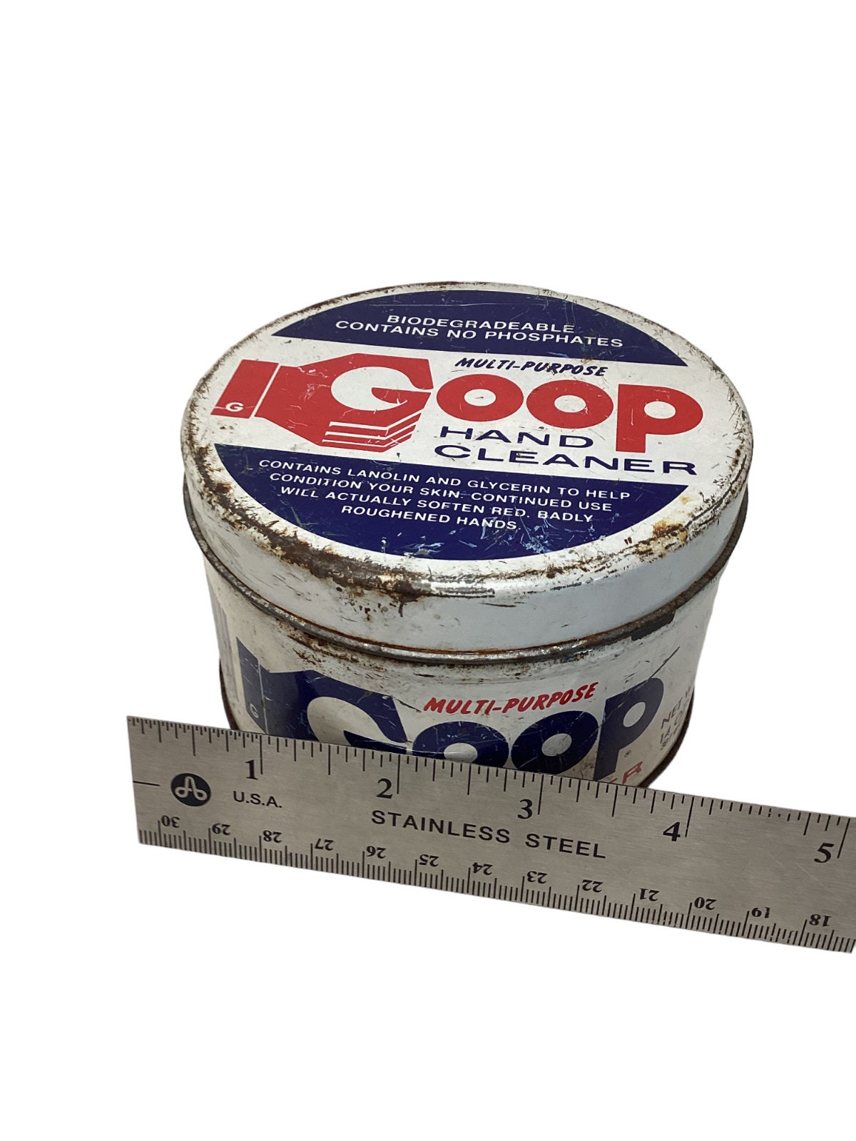 Vintage Goop Hand Cleaner Soap Can Empty 14 Ounce Tin Advertising Garage  Vintage -  Hong Kong