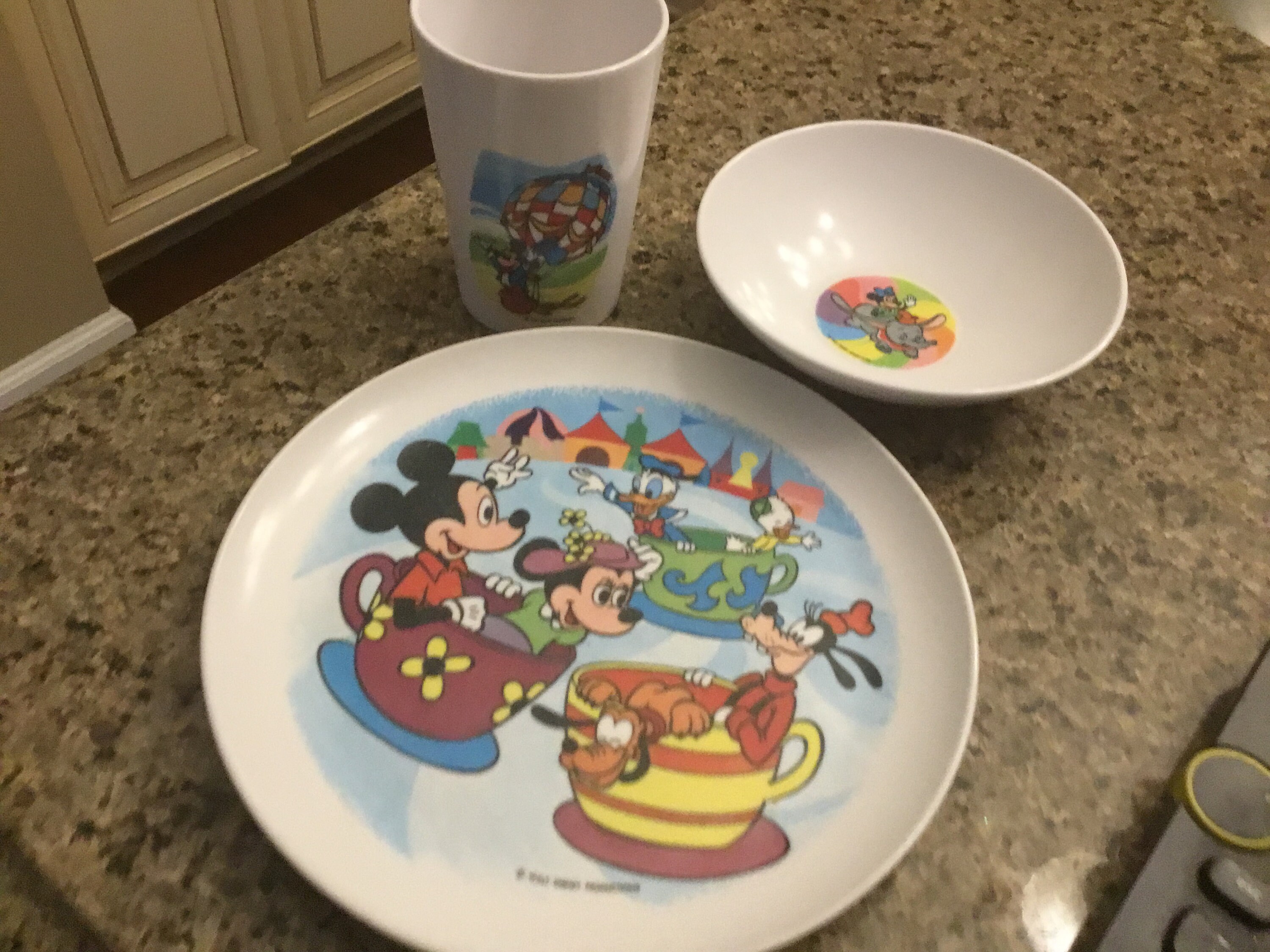 Vintage Walt Disney Productions Childs Melamine Cup Bowl Etsy