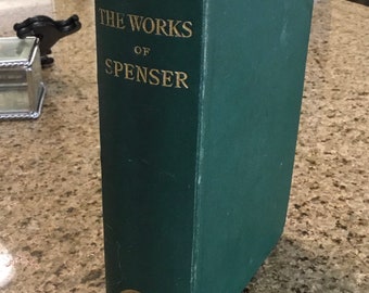 Libro antiguo - Las obras completas de Edmund Spenser - The Globe Edition - Londres - 1869