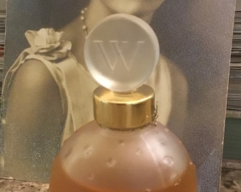 Vintage Je Reviens Worth Eau de Toilette Splash - Lalique Style Frosted Bottle - 1 1/4 Oz - France 1940’s