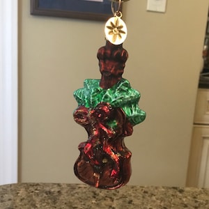 Vintage Christopher Radko Handmade Glass Christmas Tree Ornament
