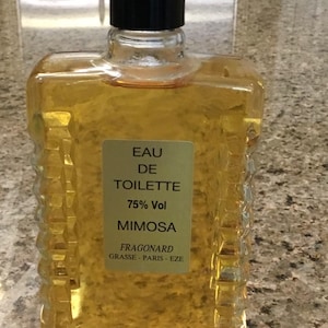 Fragonard Eau de Toilette - Mimosa - Extremely Rare Huge 200 Ml/6.8 oz Bottle - Grasse France - 1980’s
